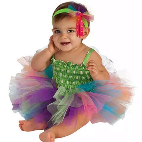 child rainbow tutu
